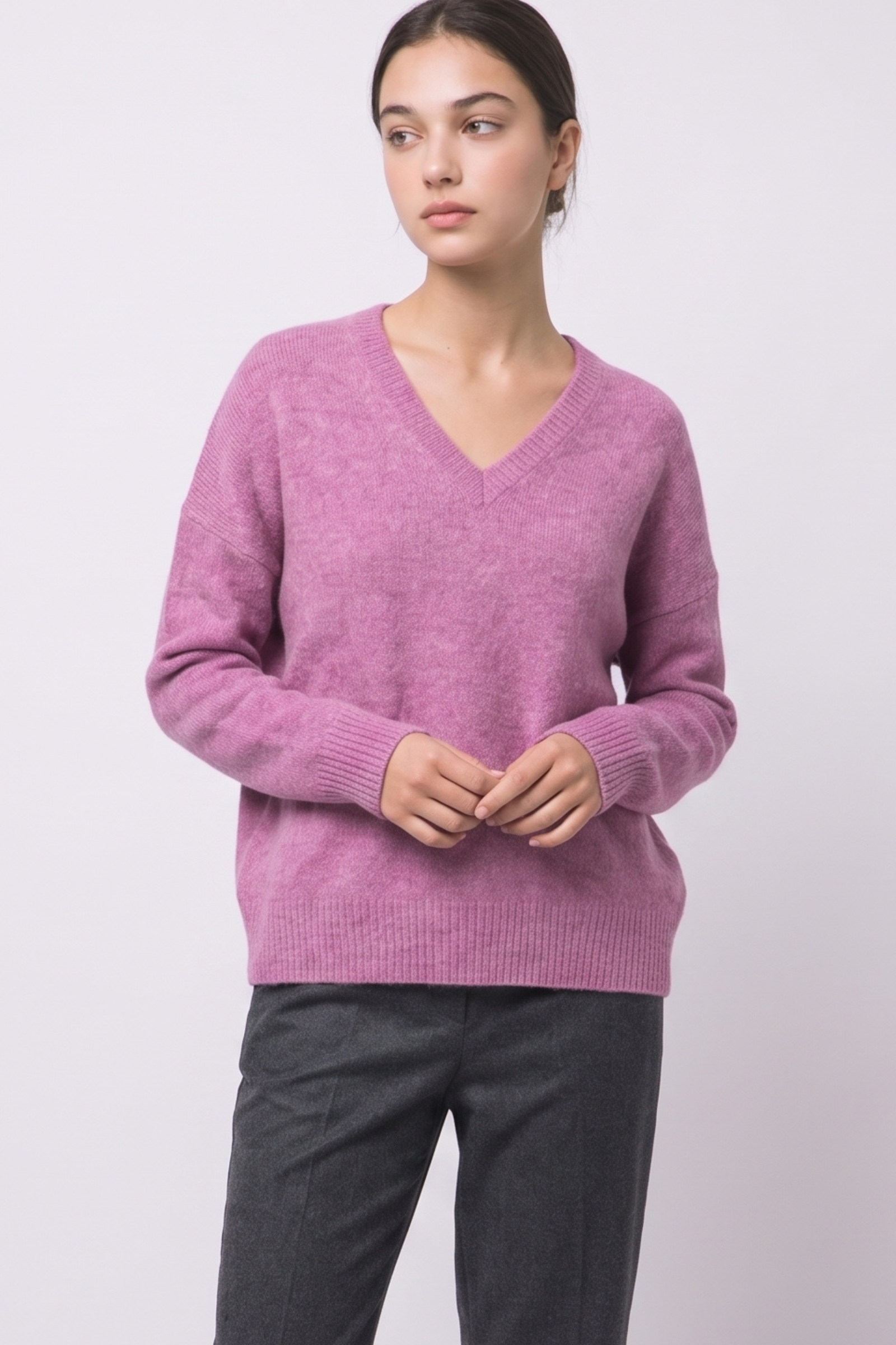 V-Neck Boyfriend Sweater
