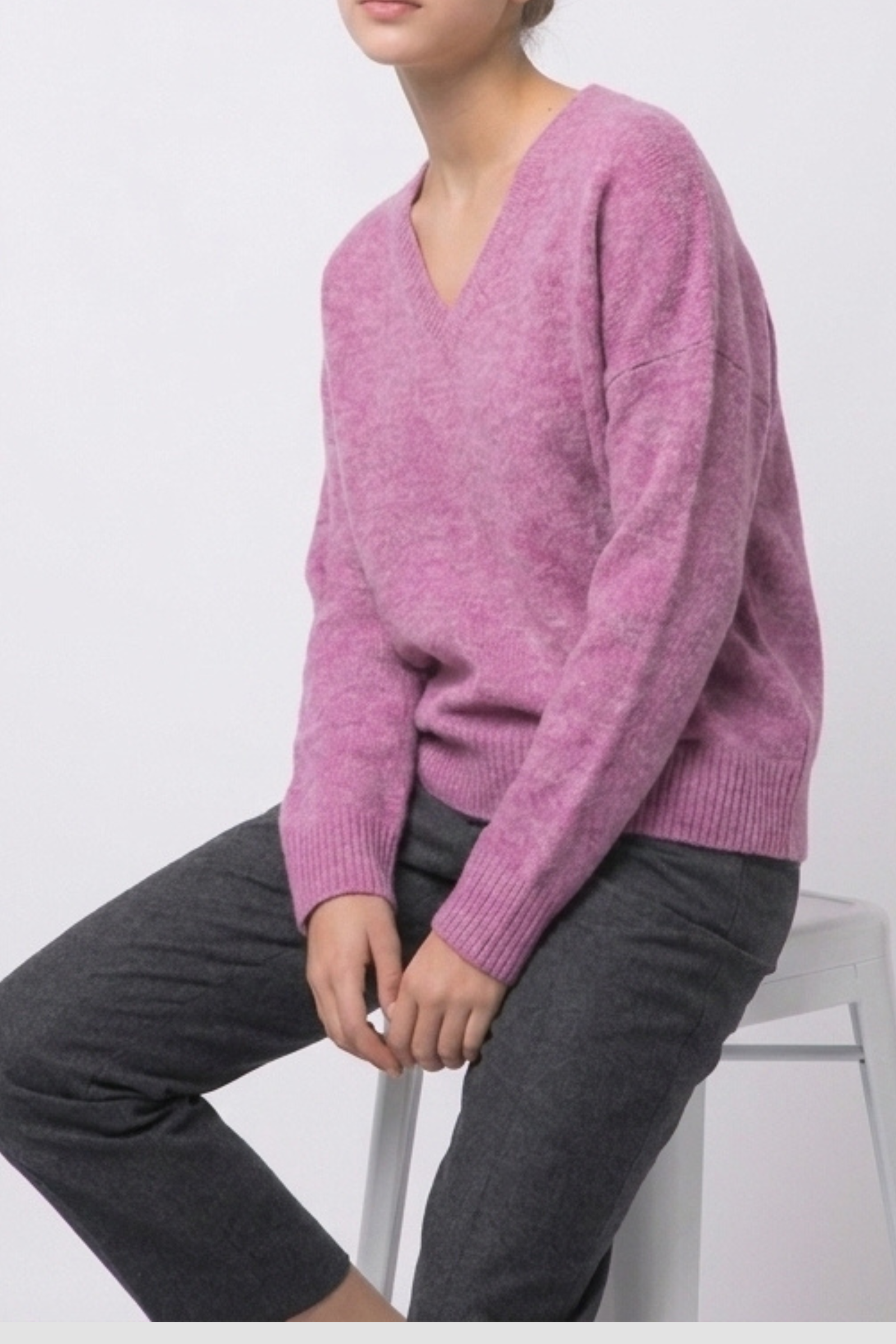 V-Neck Boyfriend Sweater
