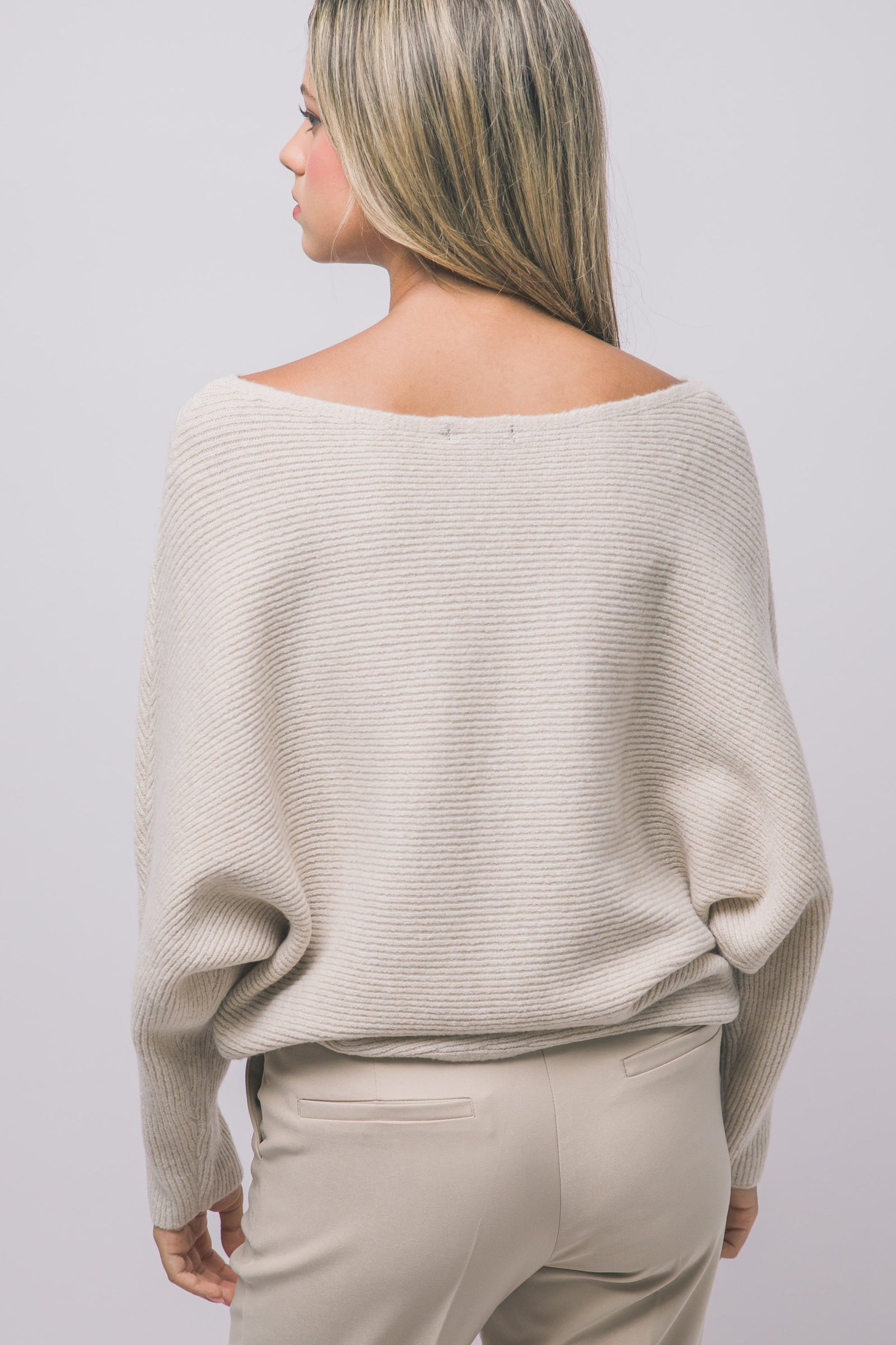 Cross Weave Dolman Sweater