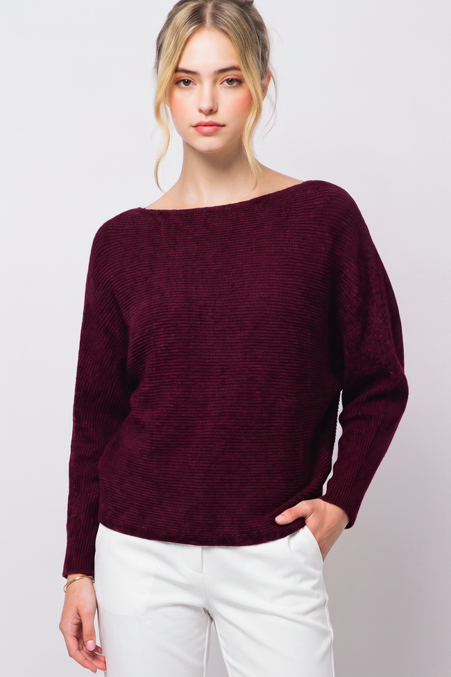 Cross Weave Dolman Sweater