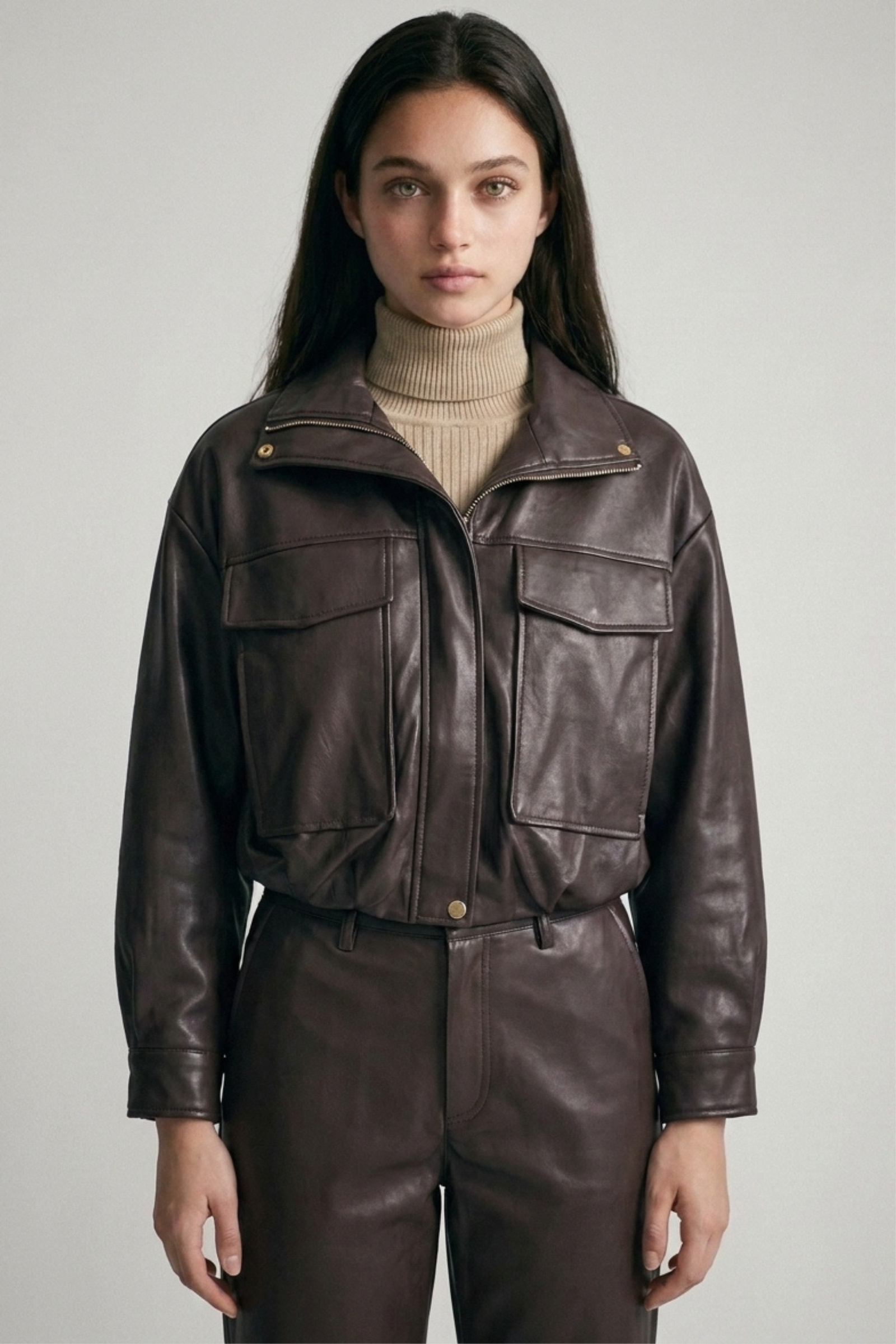 Espresso Pocket Aviator Jacket