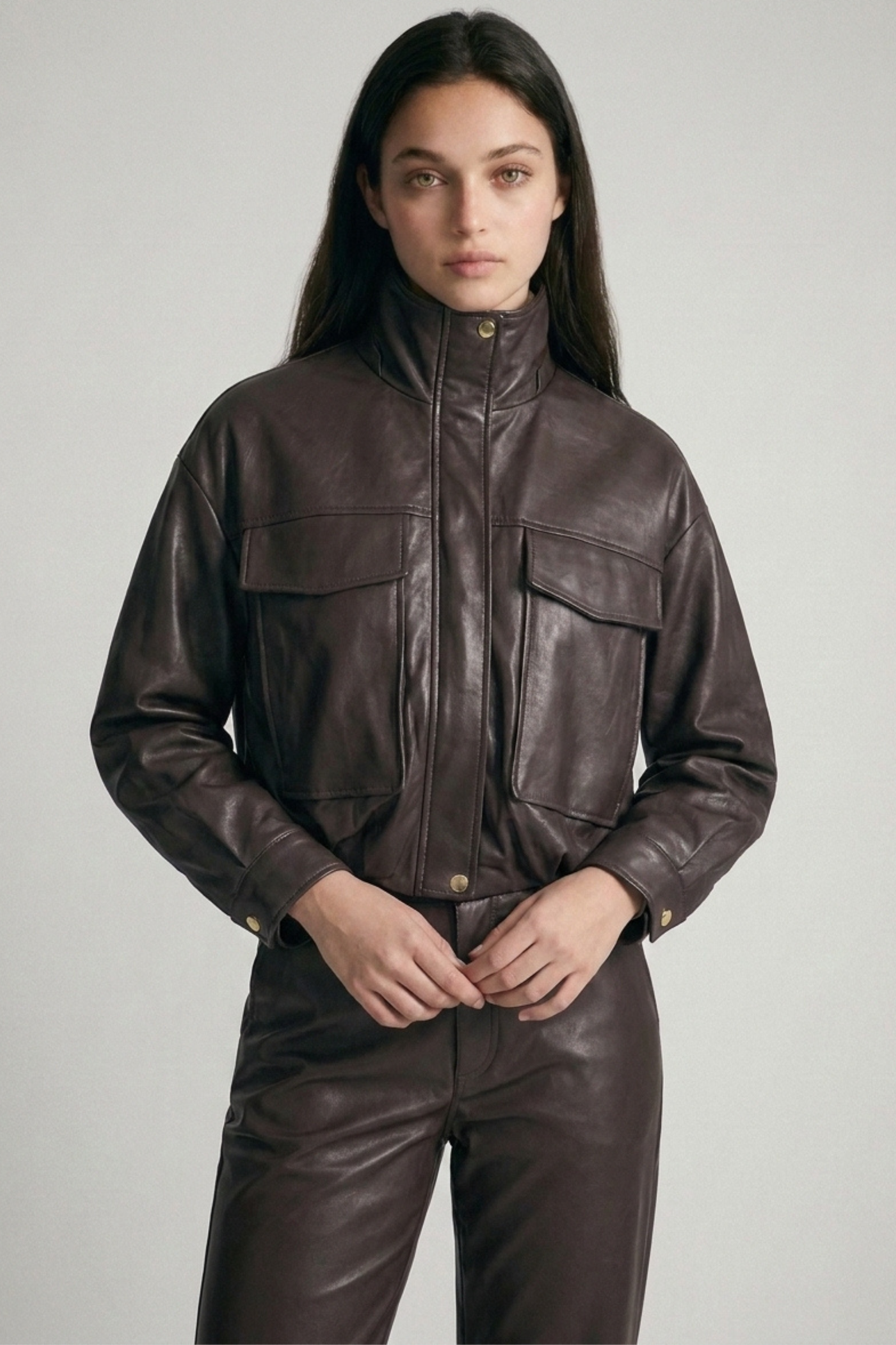 Espresso Pocket Aviator Jacket