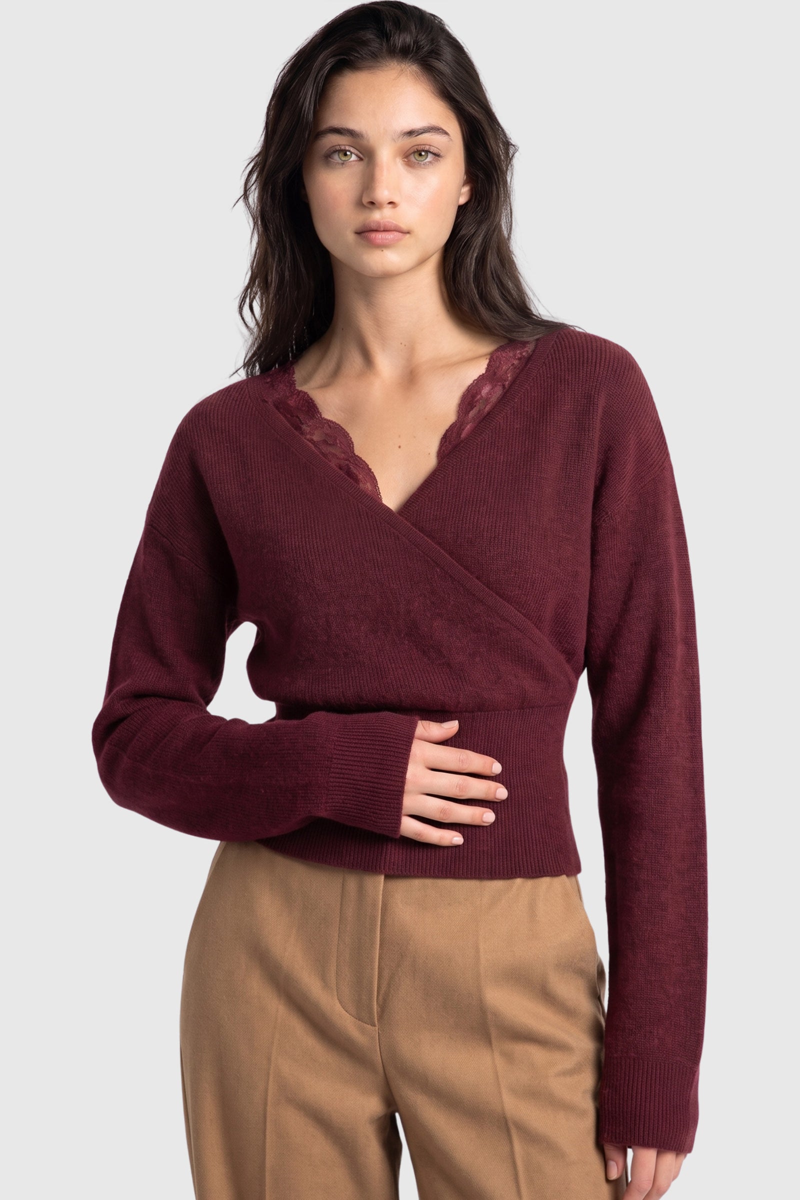 Peek-A-Boo Lace Sweater