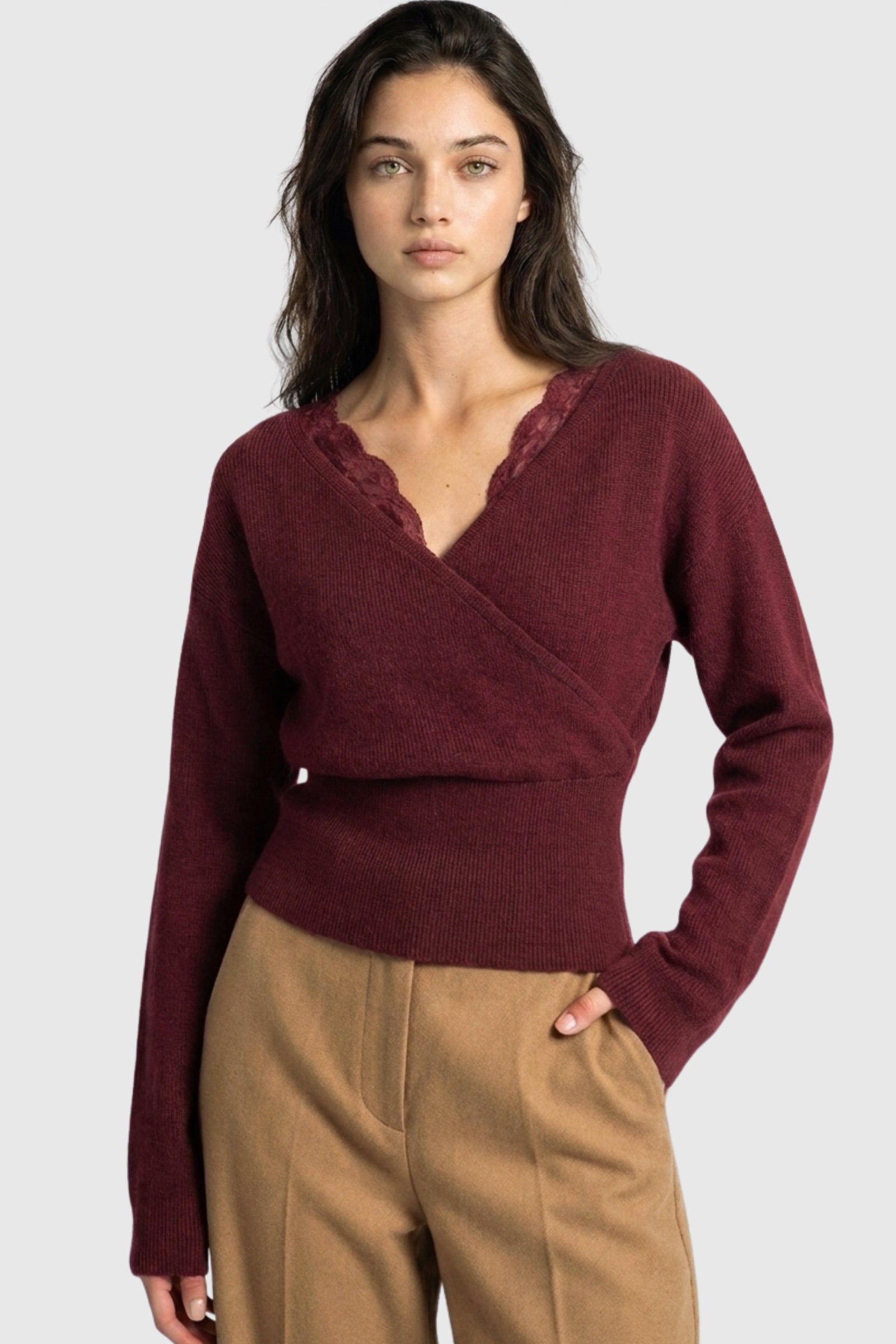 Peek-A-Boo Lace Sweater