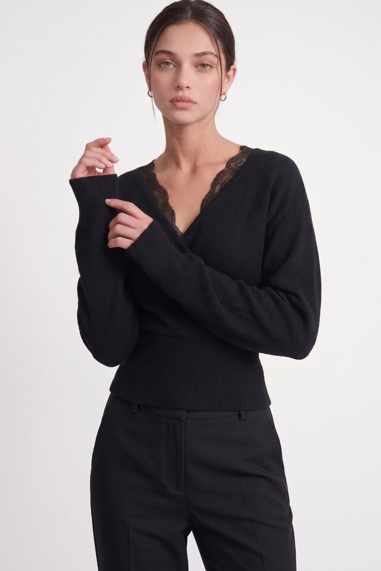 Peek-A-Boo Lace Sweater