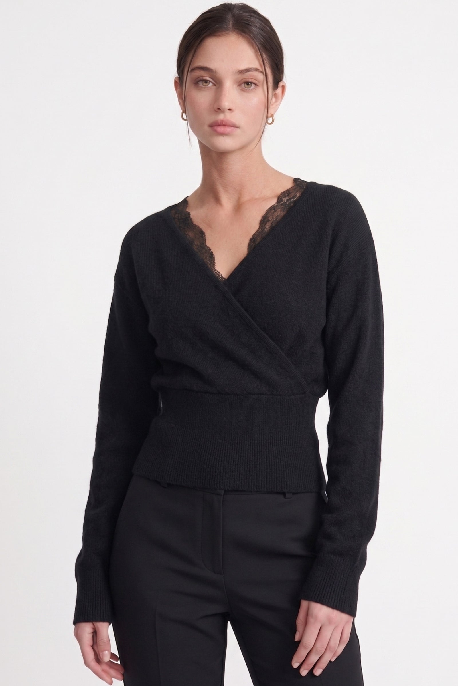 Peek-A-Boo Lace Sweater