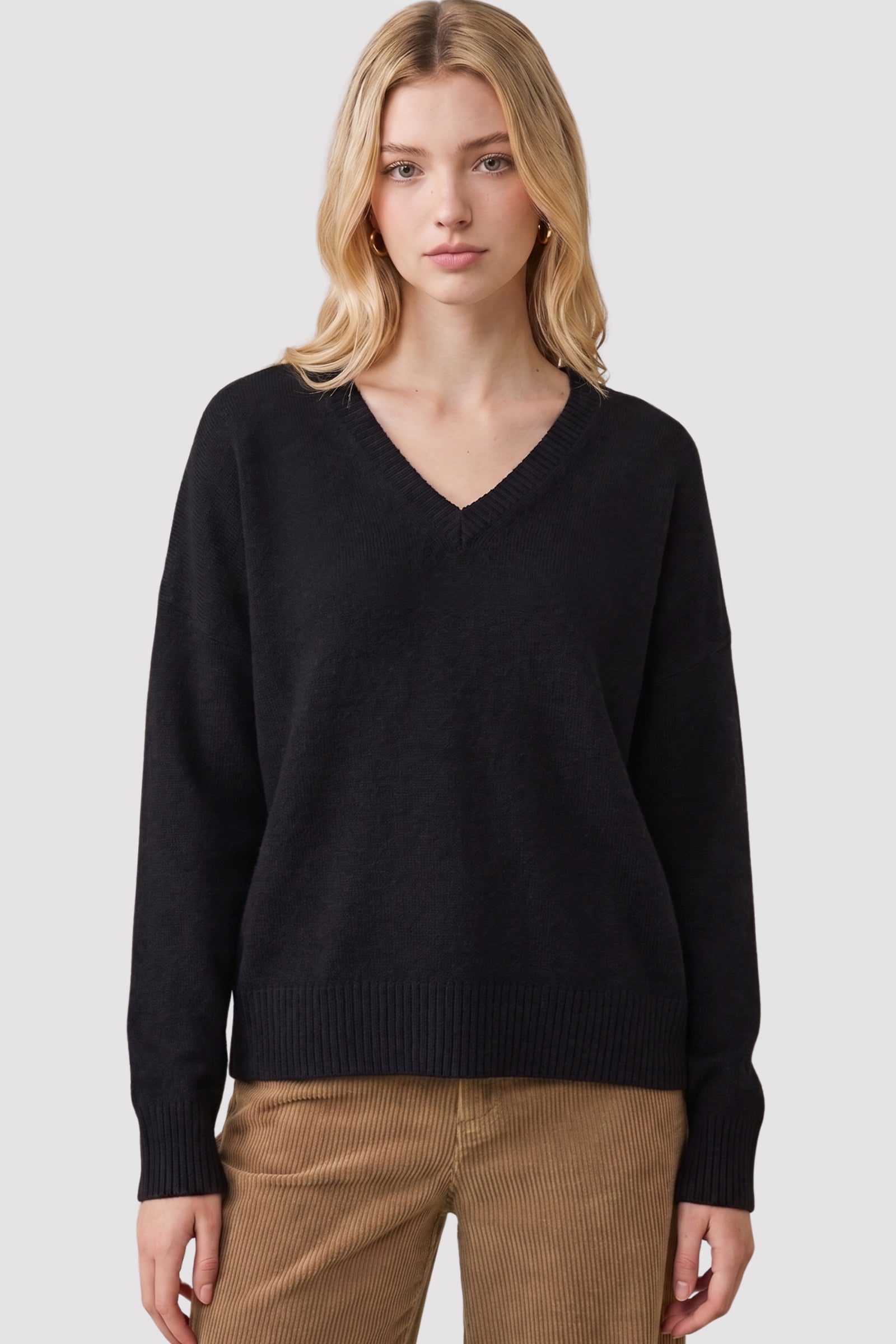 V-Neck Boyfriend Sweater