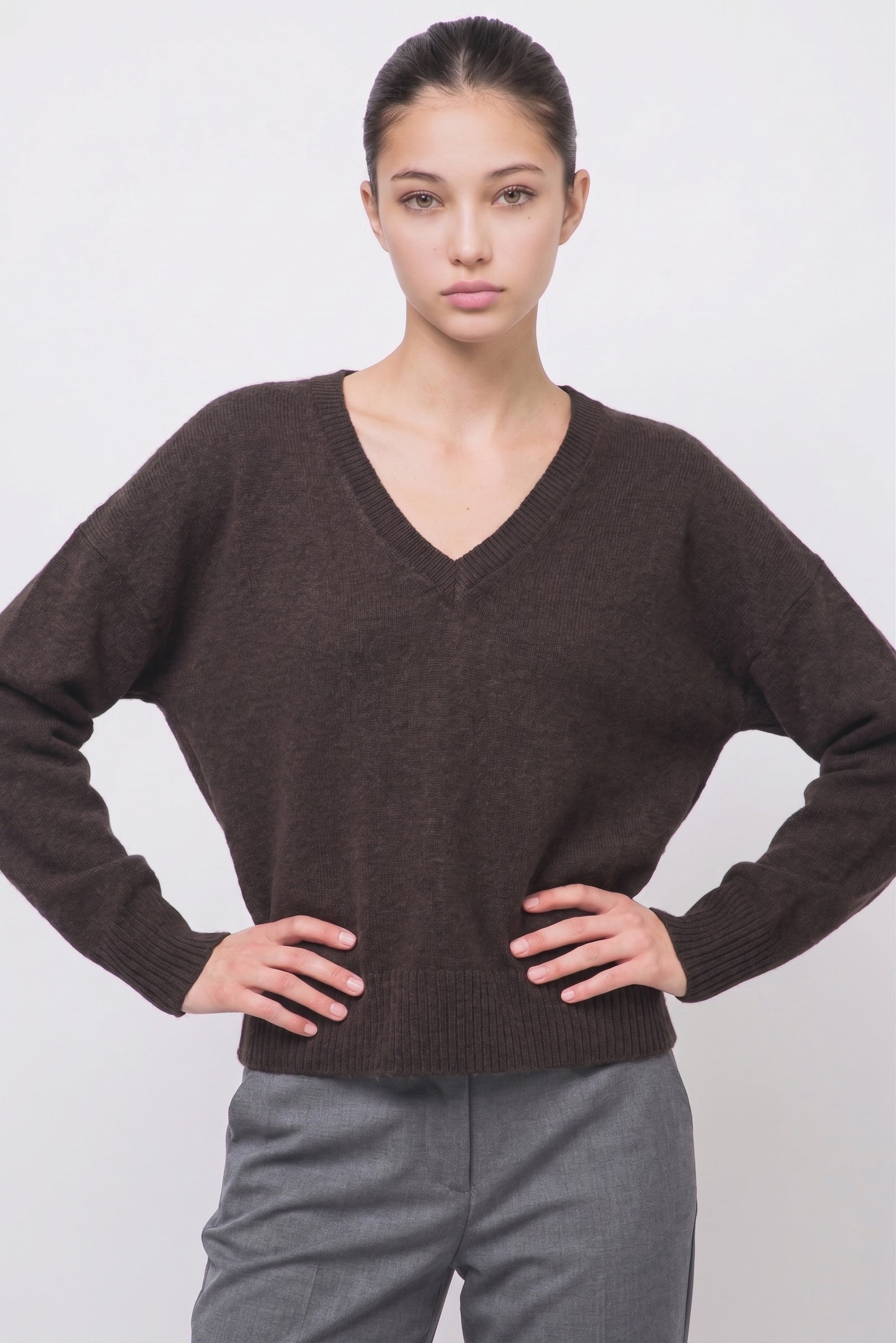 V-Neck Boyfriend Sweater