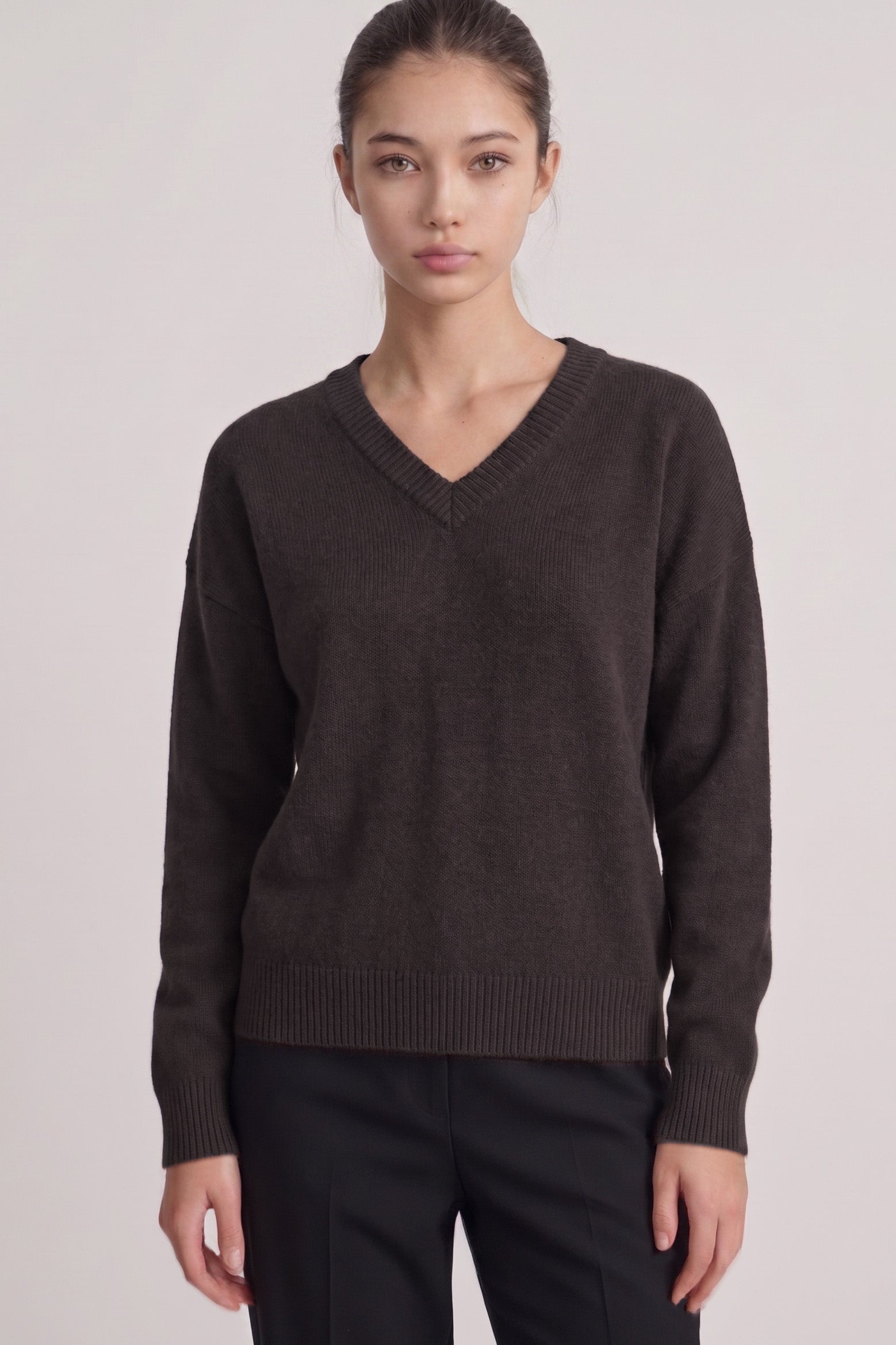 V-Neck Boyfriend Sweater