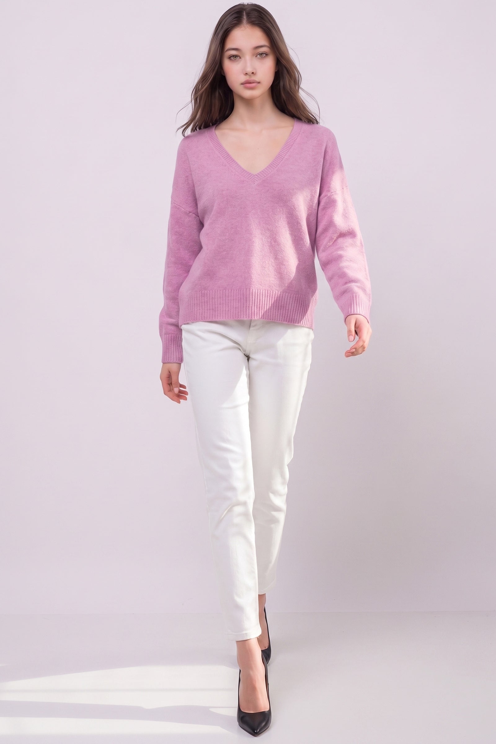V-Neck Boyfriend Sweater
