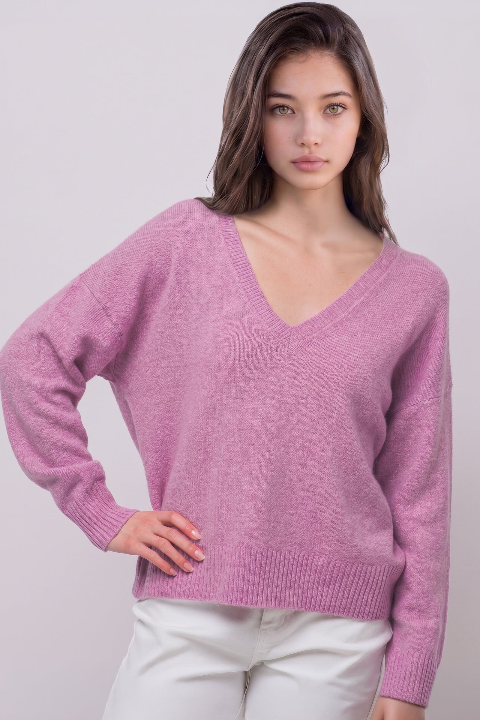 V-Neck Boyfriend Sweater