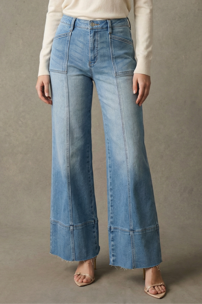 Tummy Tuck Palazzo Trouser Jeans