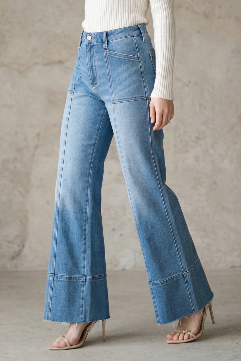 Tummy Tuck Palazzo Trouser Jeans