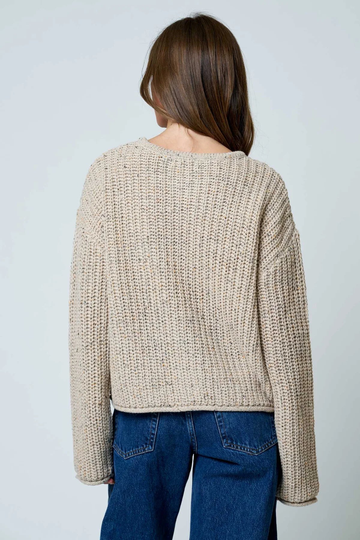 Chunky Knit Wood Button Cardi