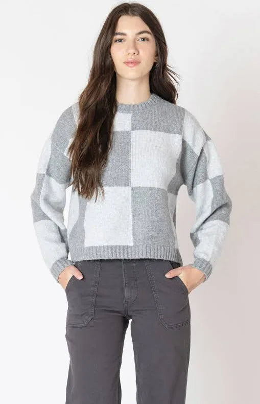 Grey Colorblock Sweater