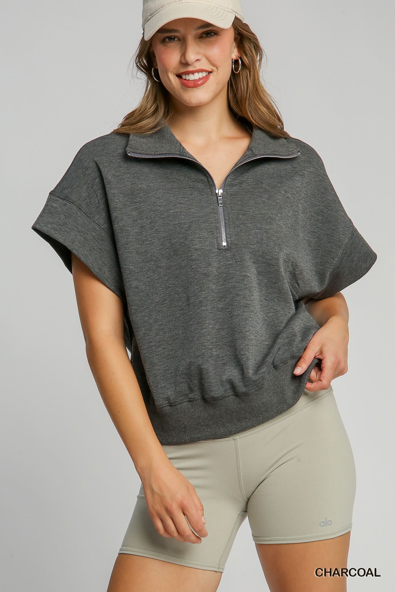 Three Quarter Zip Sweatshirt