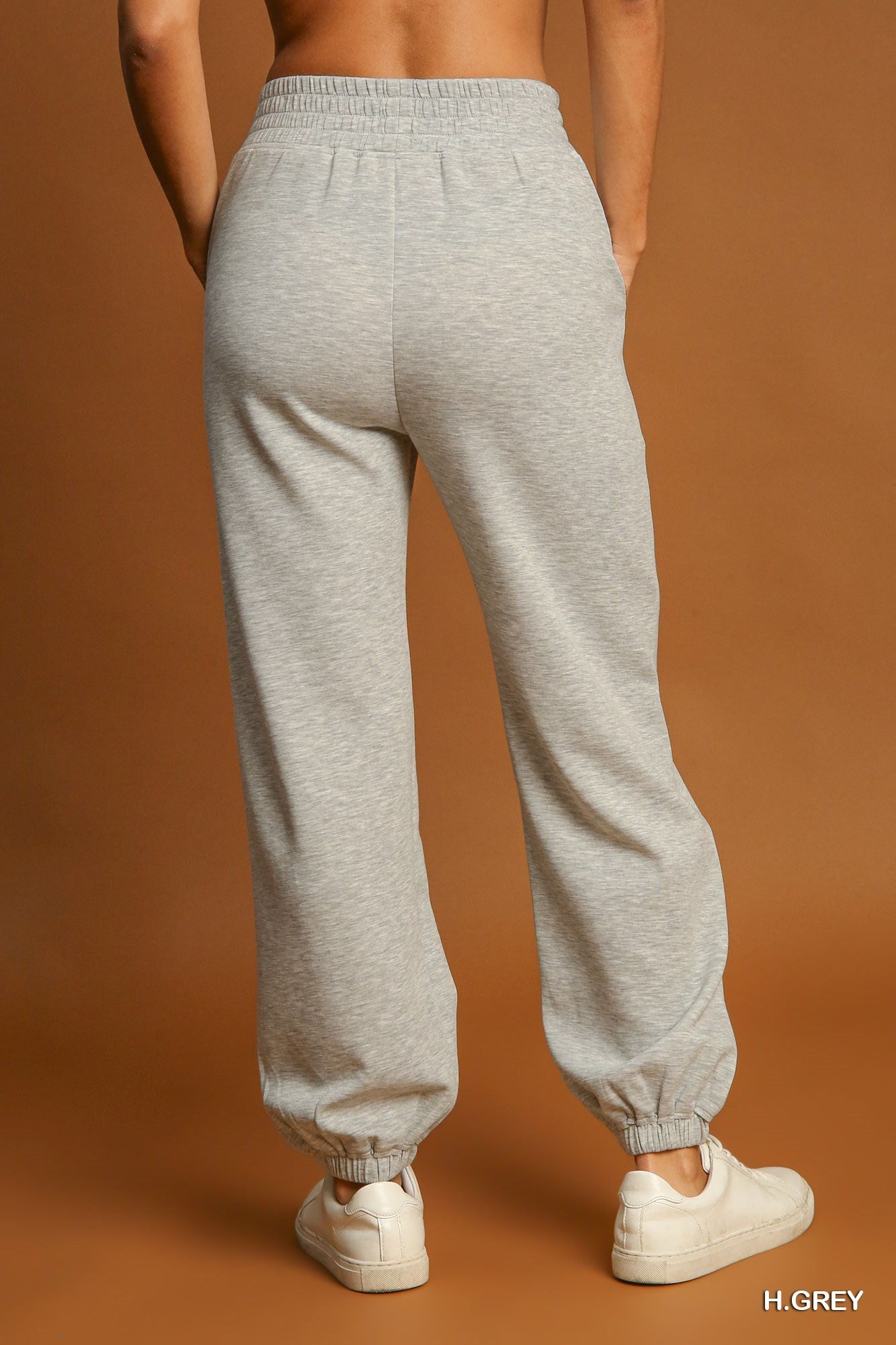 Heather Grey High Waist Joggers