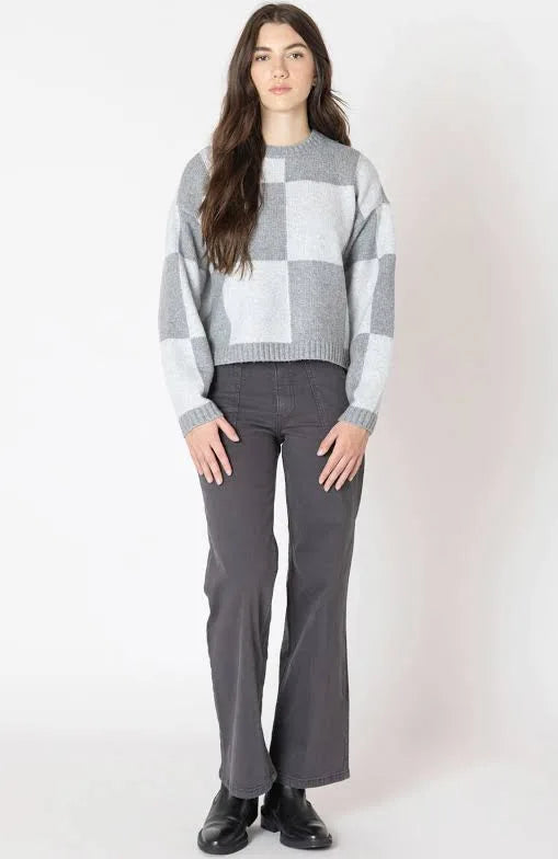Grey Colorblock Sweater