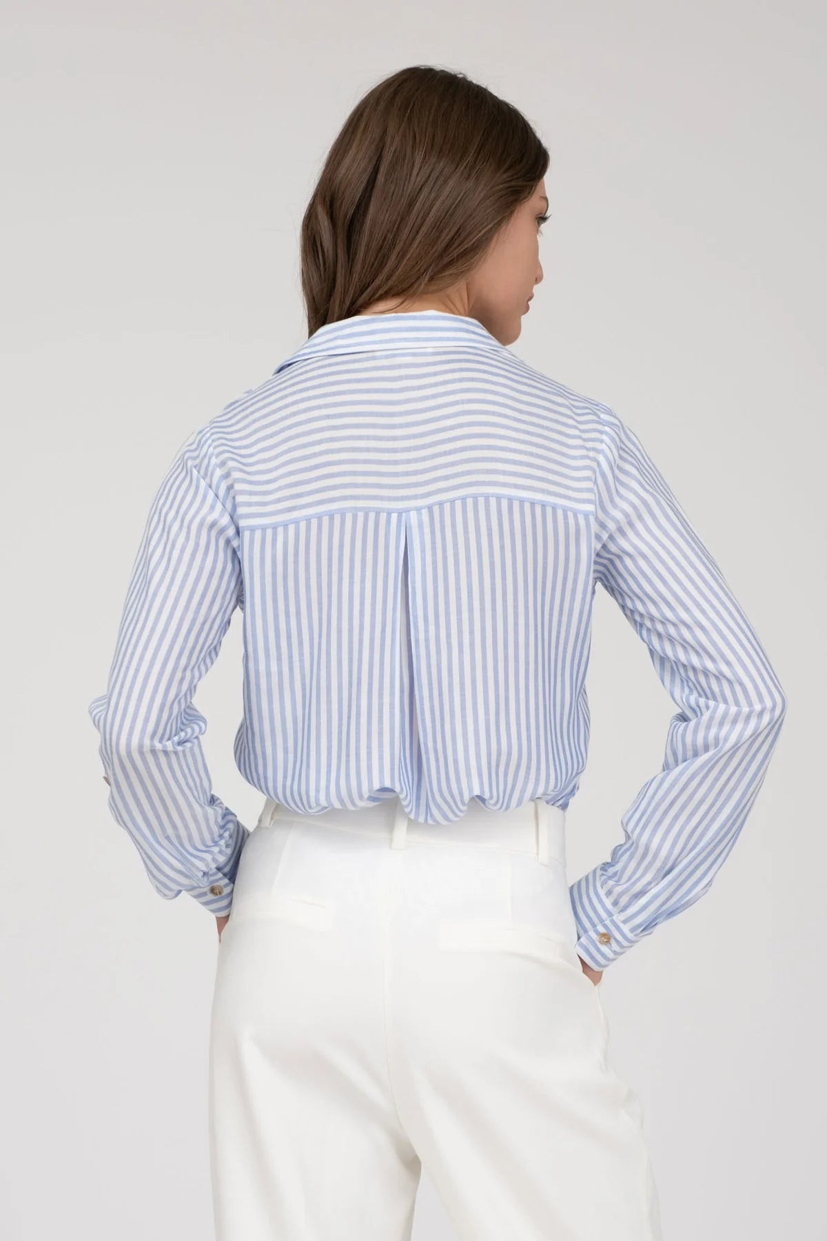 Seersucker Stripe Button Up