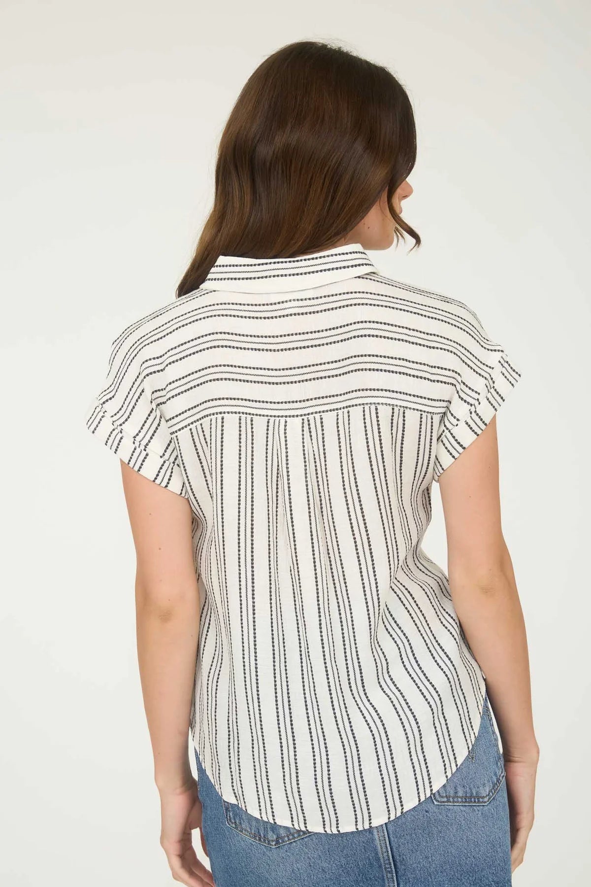 Stripe Button Blouse