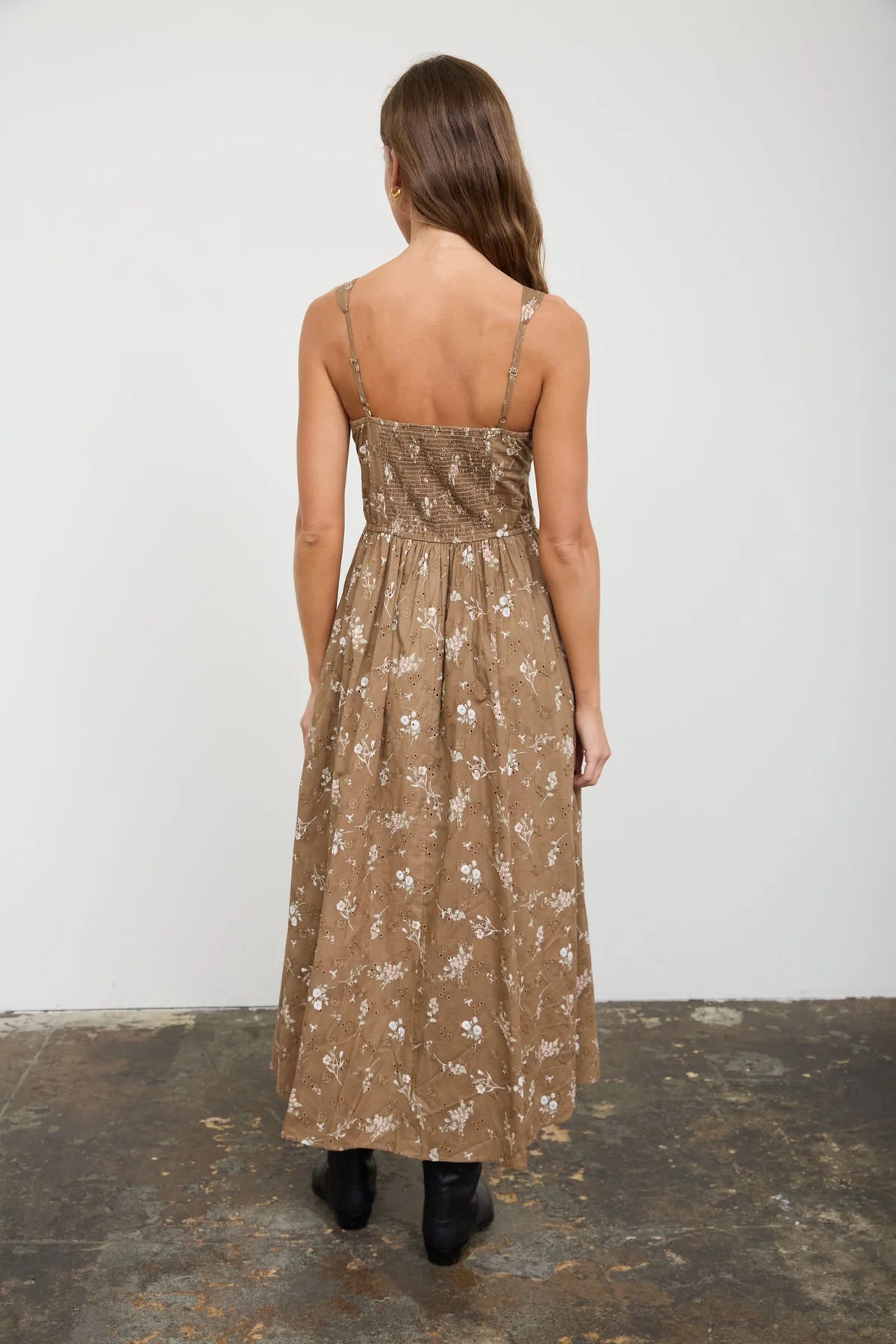 Eyelette Lace Floral Corset Dress