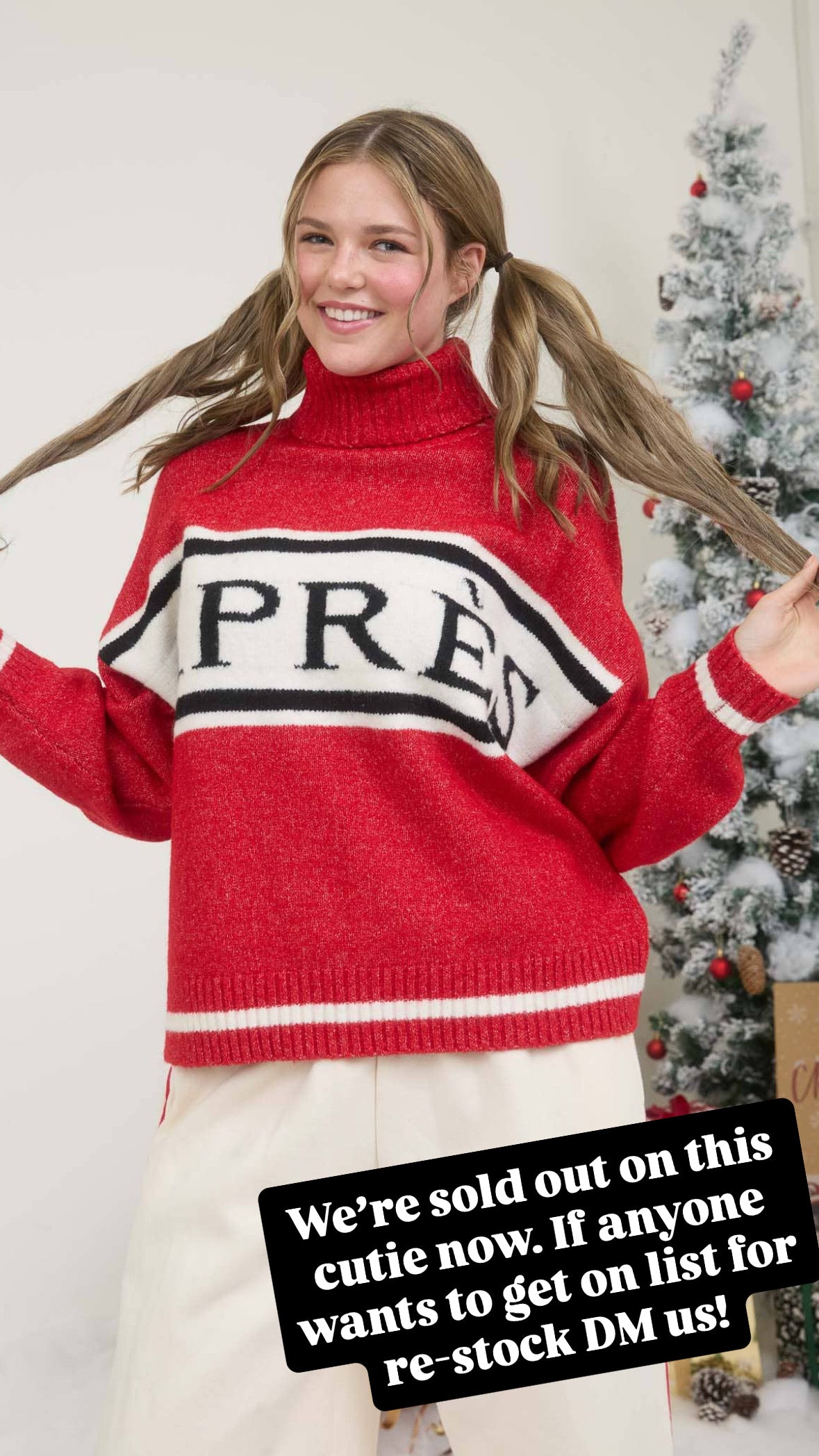 Apres Ski Red Turtleneck Sweater