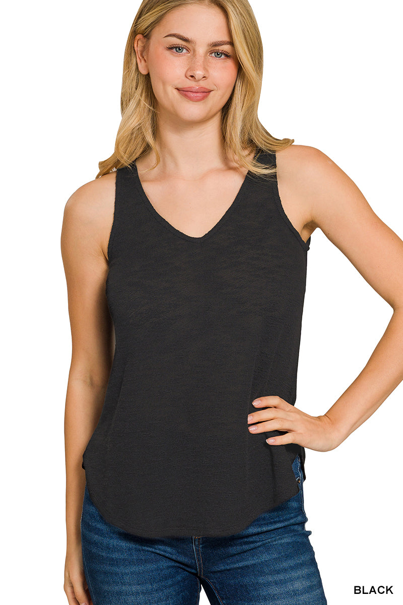 Slub Knit Tank Top