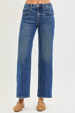 High-Rise Cuff Boyfriend Jeans