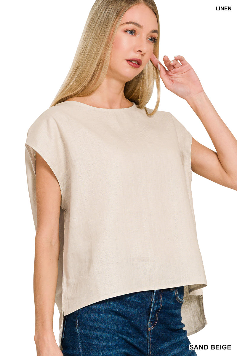 Linen Hi-Lo Top
