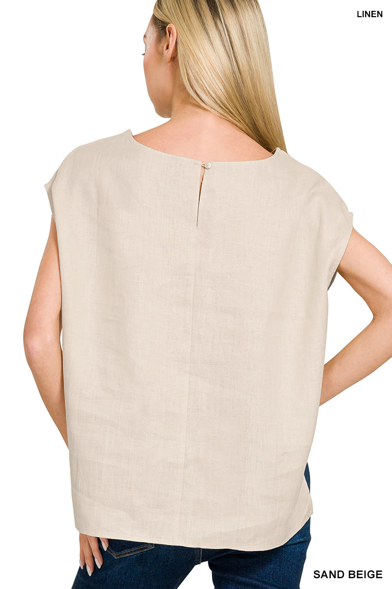 Linen Hi-Lo Top