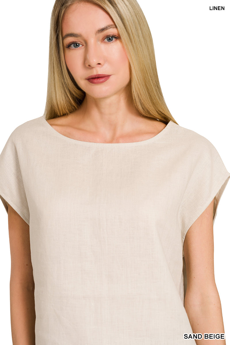 Linen Hi-Lo Top