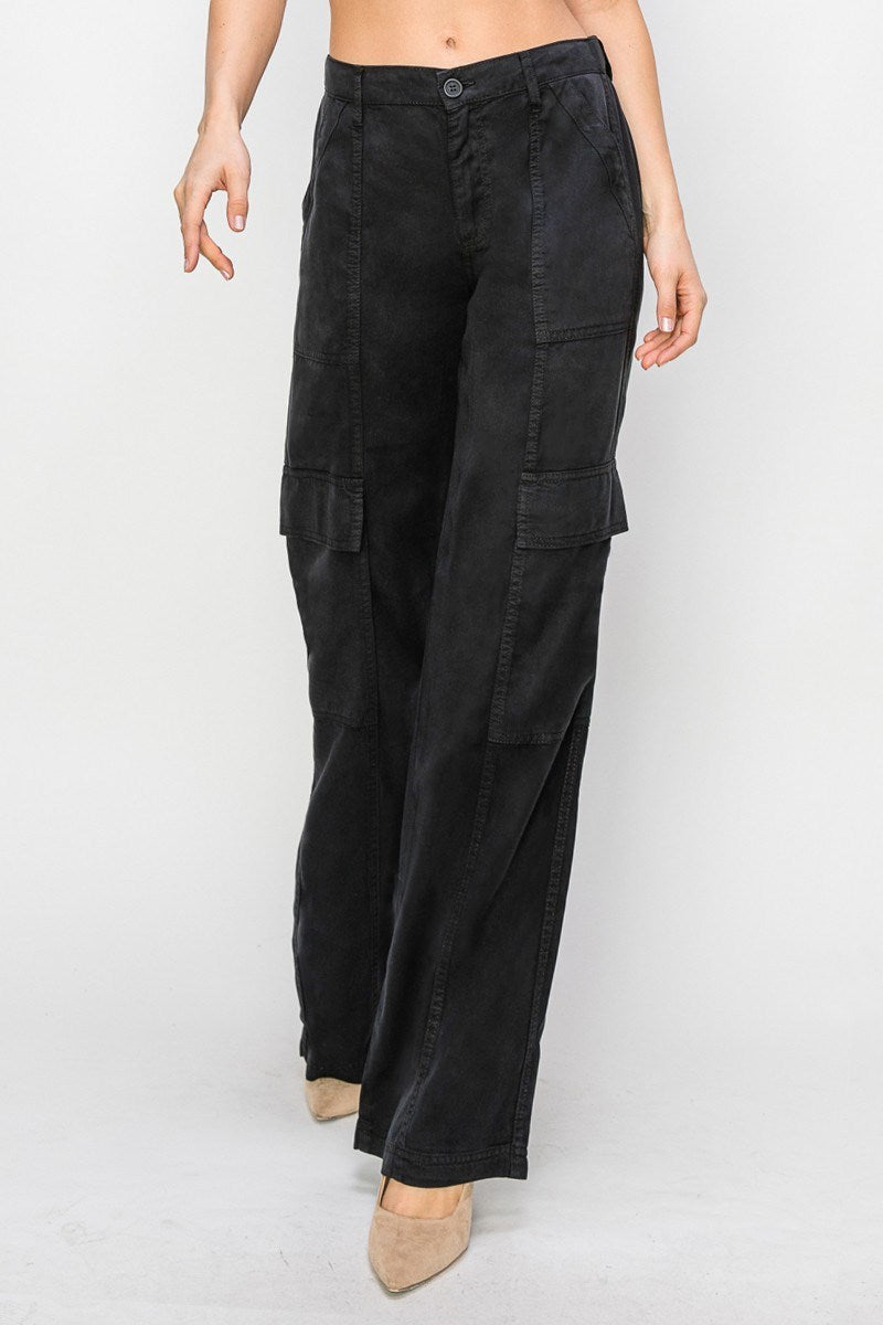 Tencel Relaxed Cargo Pants