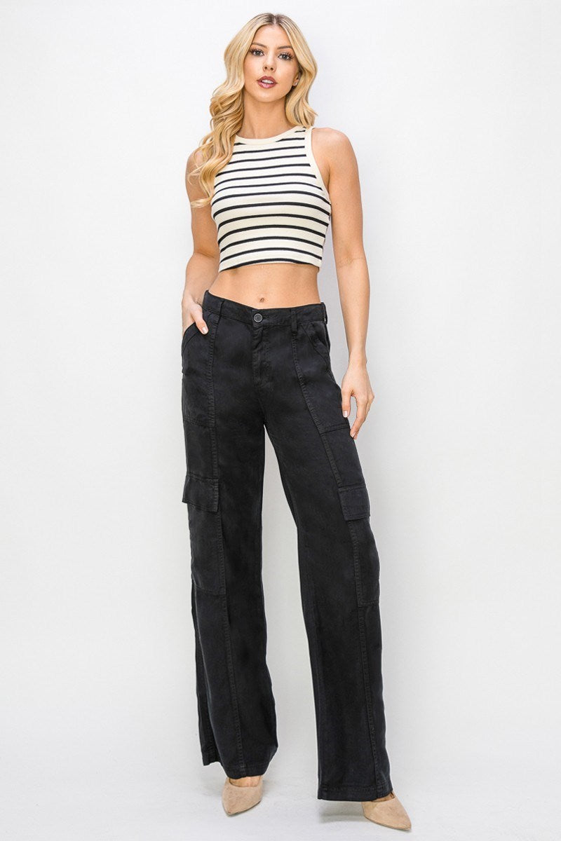 Tencel Relaxed Cargo Pants