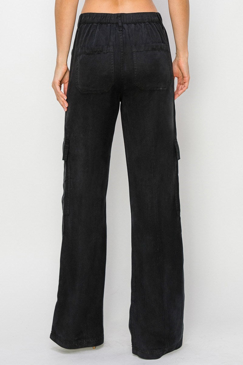 Tencel Relaxed Cargo Pants