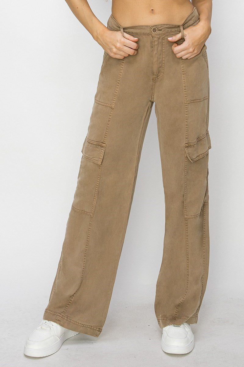 Tencel Relaxed Cargo Pants