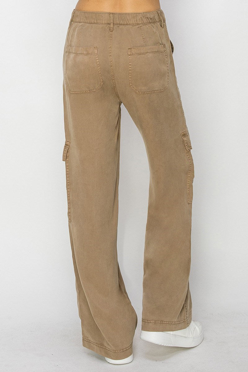 Tencel Relaxed Cargo Pants