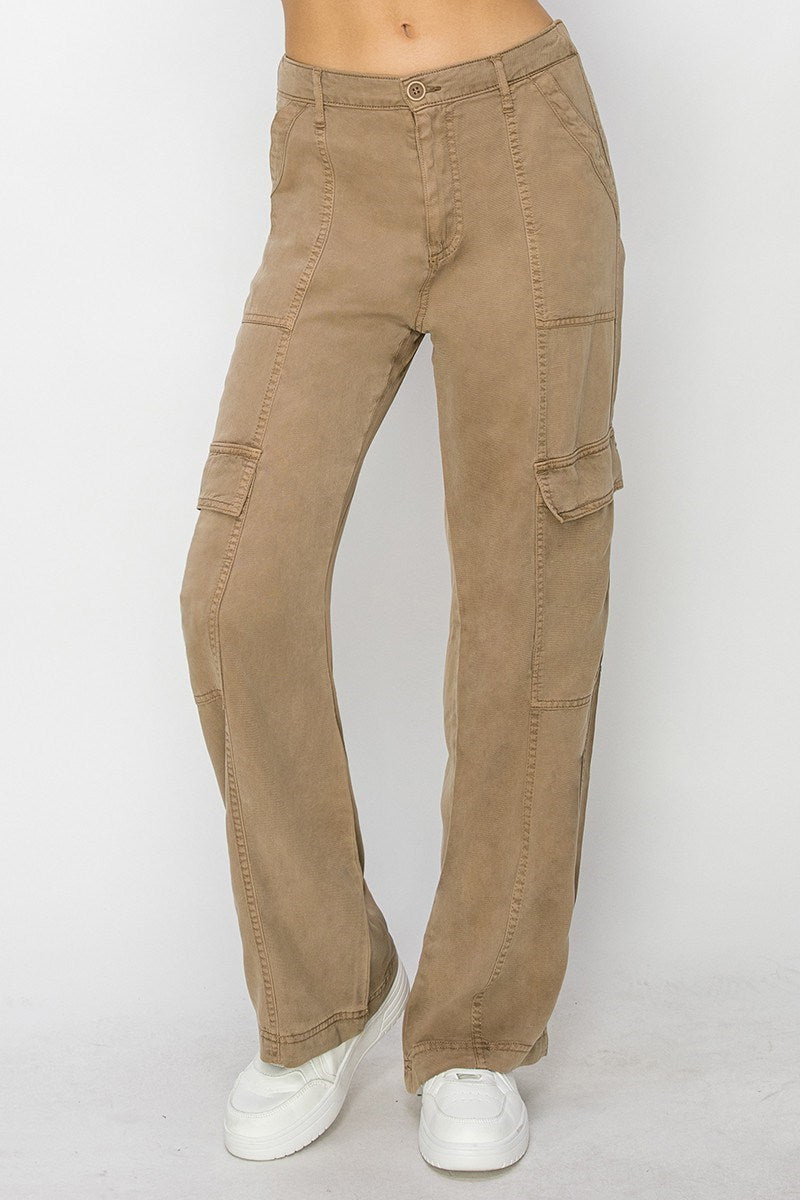 Tencel Relaxed Cargo Pants