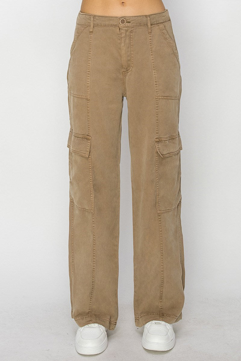 Tencel Relaxed Cargo Pants