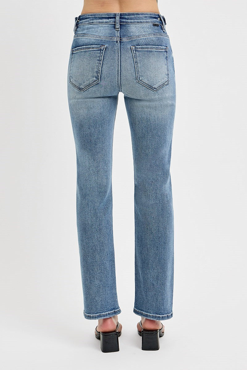 Tummy Tuck Straight Slim Jeans