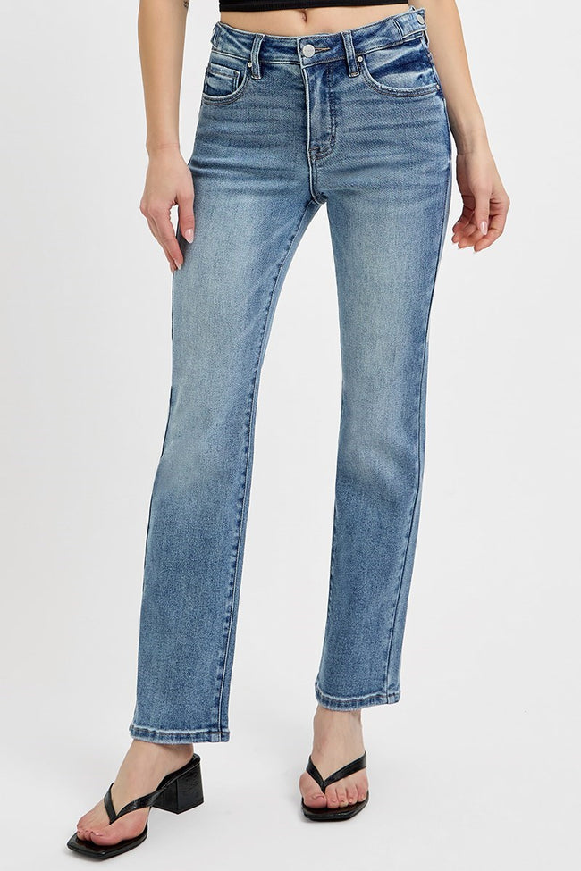 Tummy Tuck Straight Slim Jeans