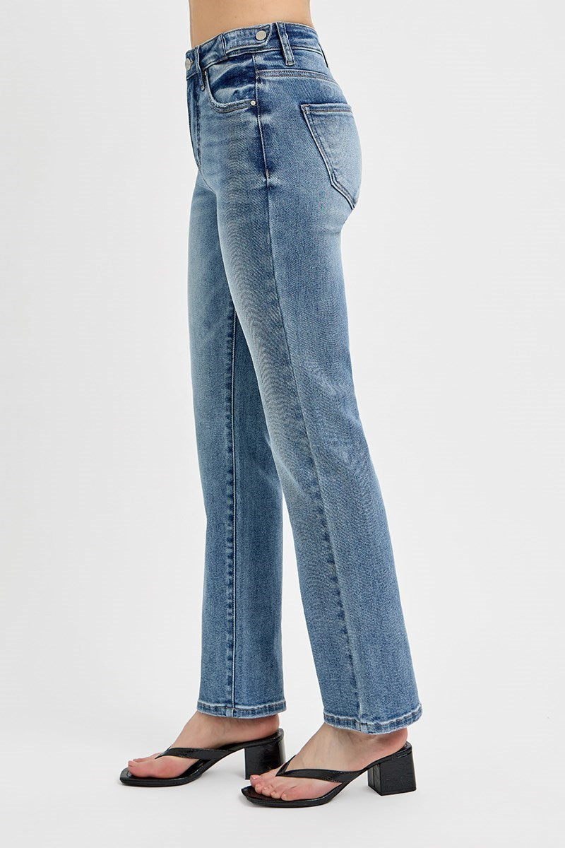 Tummy Tuck Straight Slim Jeans
