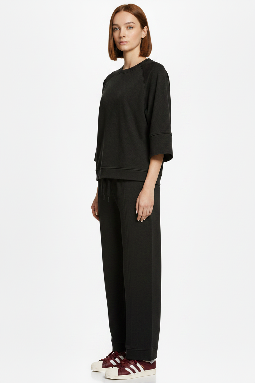 Black Loose Fit Lounge Set