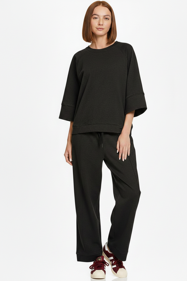 Black Loose Fit Lounge Set