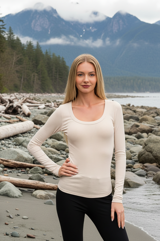 Linen Bow Embroidered Top