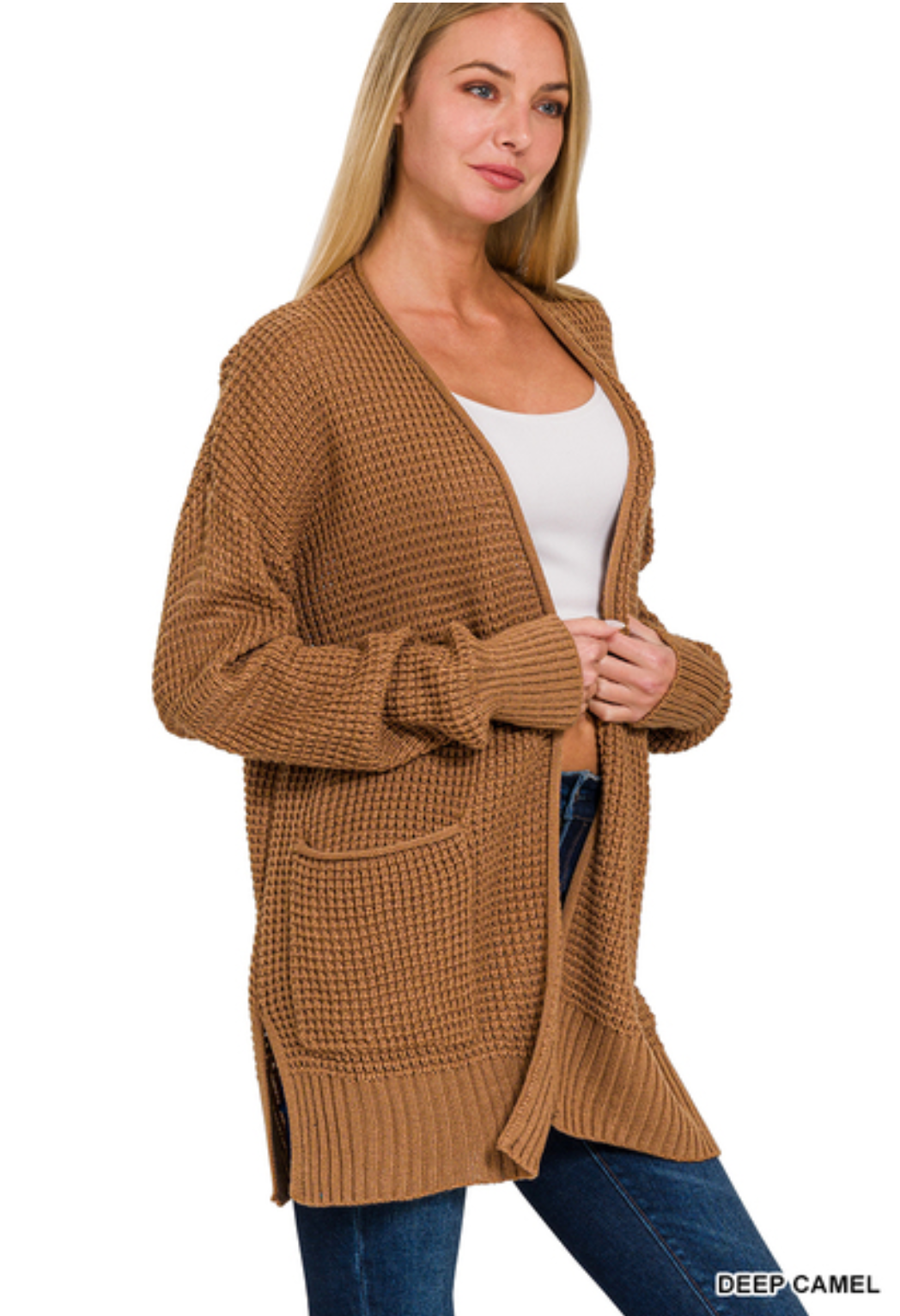 Waffle Weave Pocket Cardi