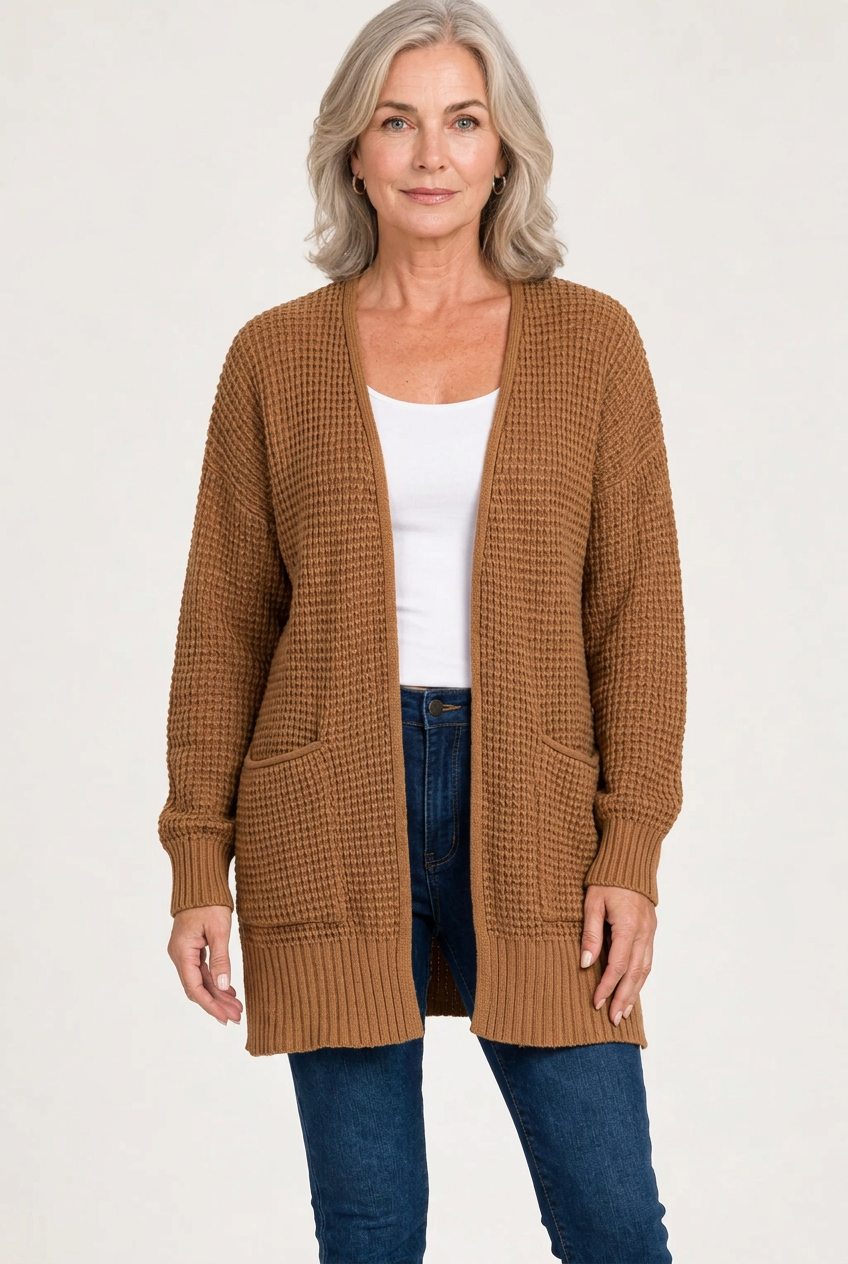 Waffle Weave Pocket Cardi