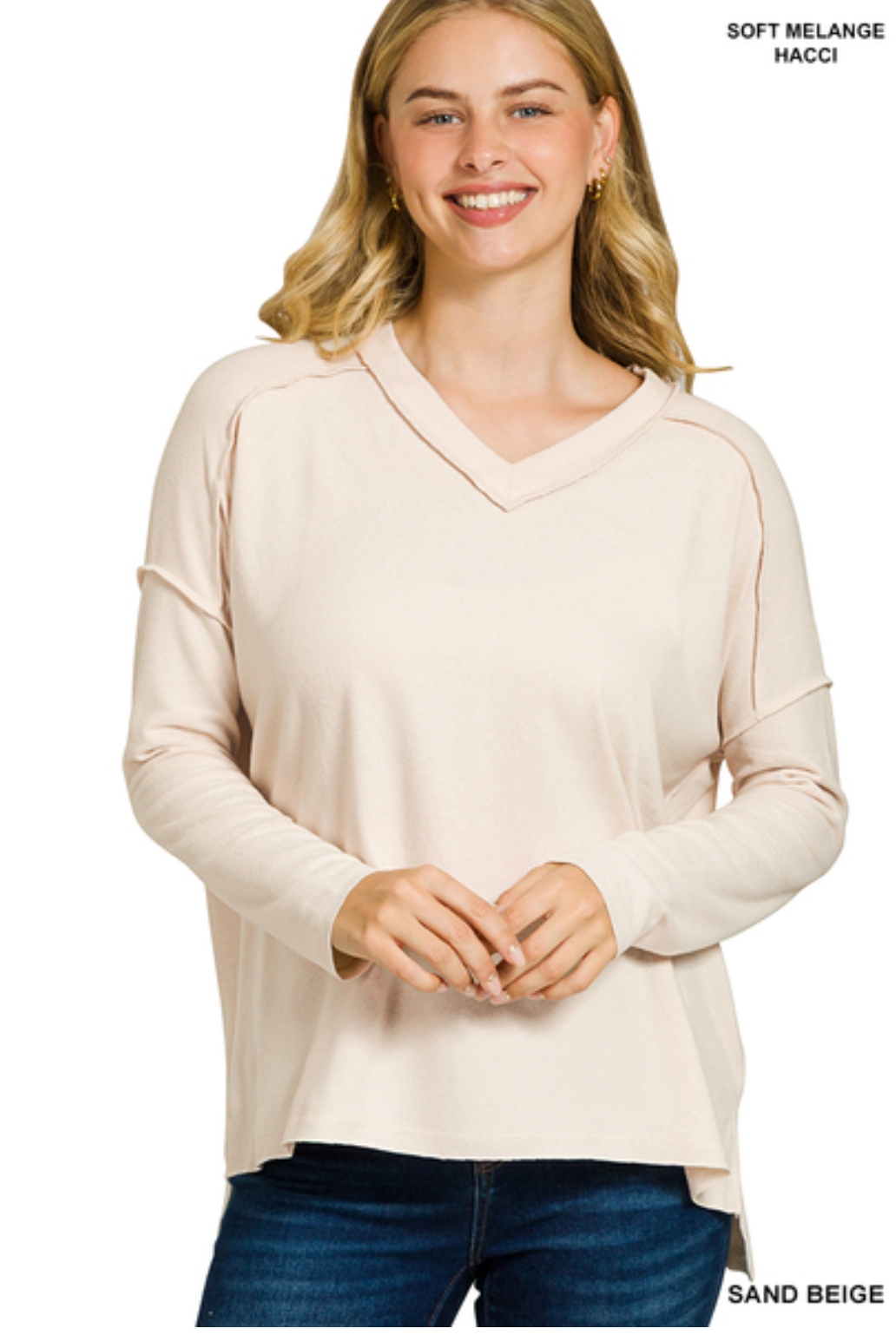 Soft Brushed Oatmeal Top