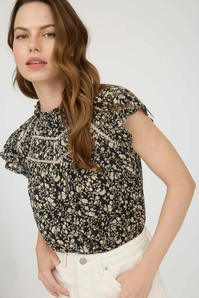 Floral Lace Detail Blouse