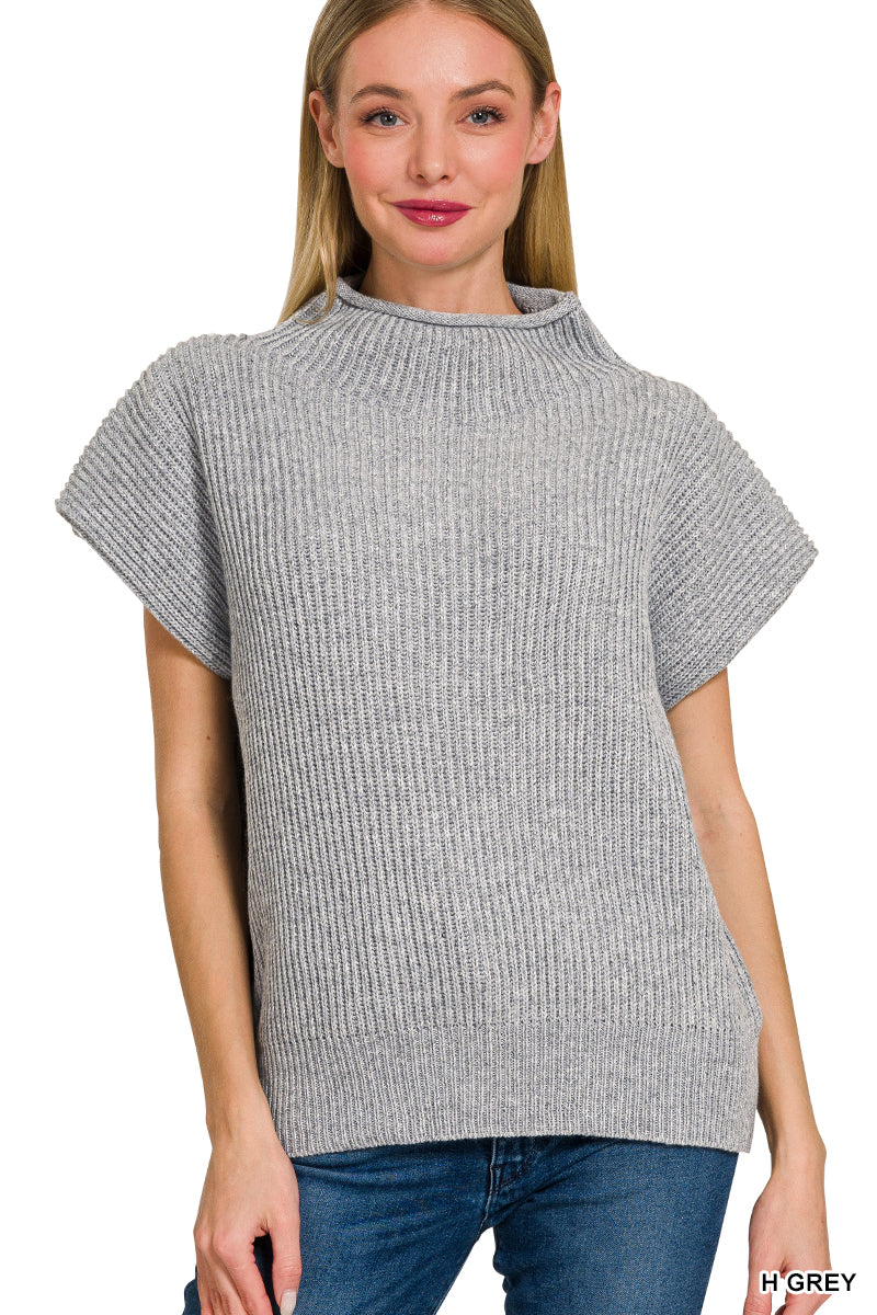 Mock Neck Sweater Top