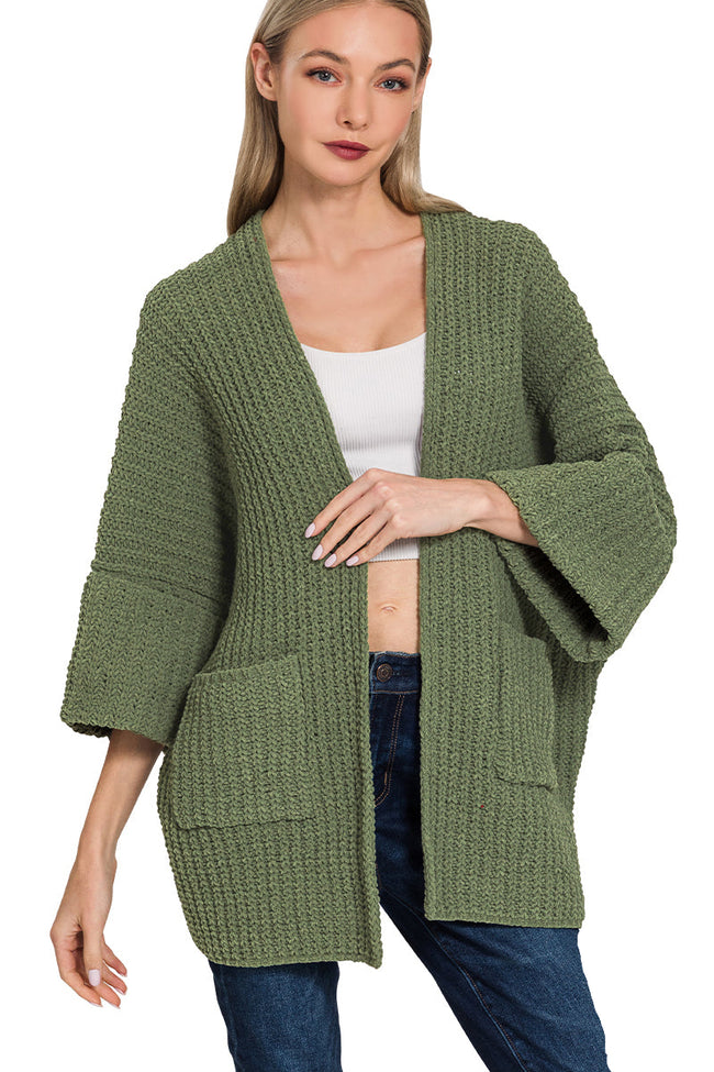 Chunky Knit Pocket Cardi